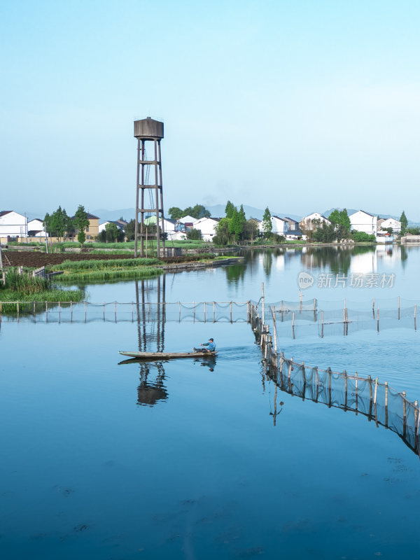 绍兴江南水乡东鉴湖风景