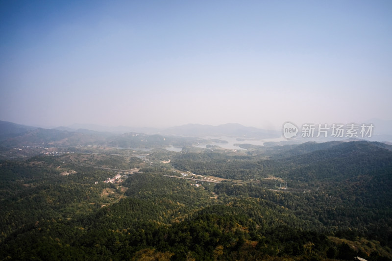 山林风景鸟瞰全景