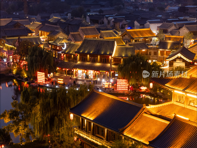 洛阳洛邑古城夜景