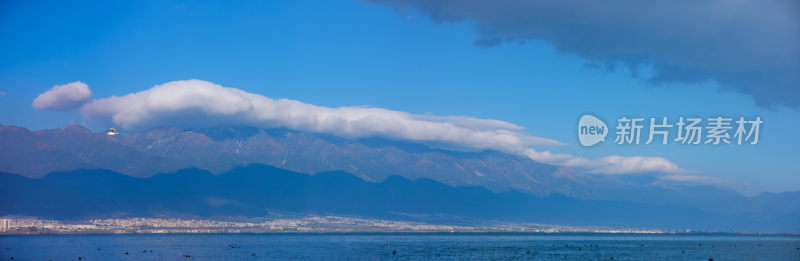 苍山洱海雪山云海180度全景