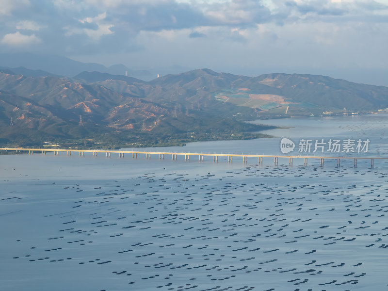 深圳南山日出剧场前海日出航拍