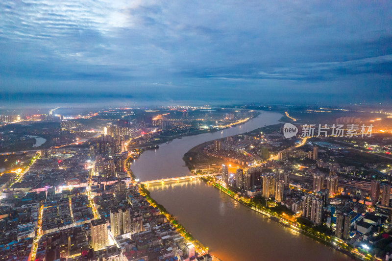 湖南衡阳衡州大道湘江大桥夜景