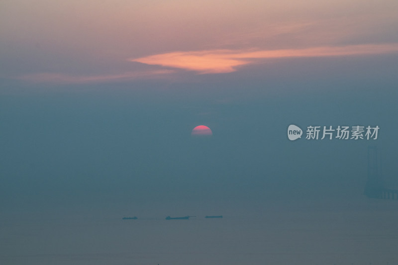 深圳西海岸的日落