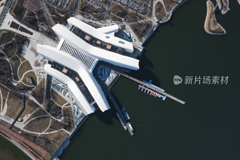 天津滨海生态城国家海洋博物馆城市建筑风光