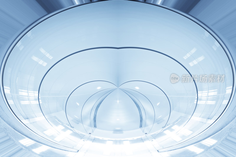 现代建筑内部圆形空间结构