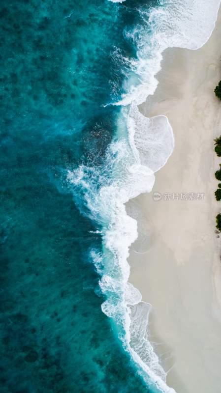 海滩沙滩海岸线