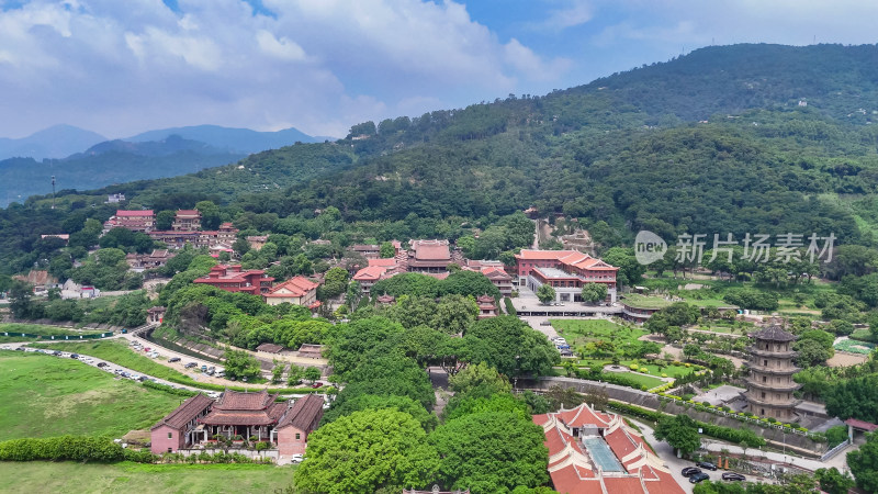 莆田南山广化寺4A景区航拍图