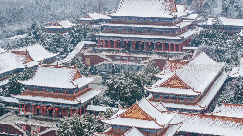 合肥开福禅寺雪景8