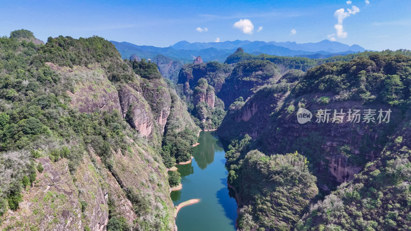 泰宁大金湖一线天奇观景区航拍图