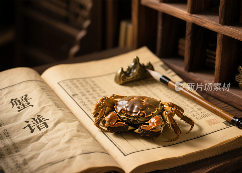 大闸蟹螃蟹蟹黄蟹肉海鲜美食