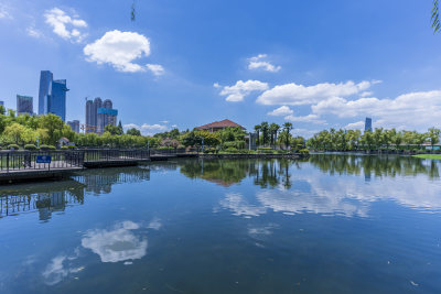 武汉武昌区四美塘公园风景