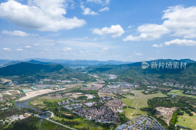 航拍国家海岸海南三亚亚龙湾海岸线