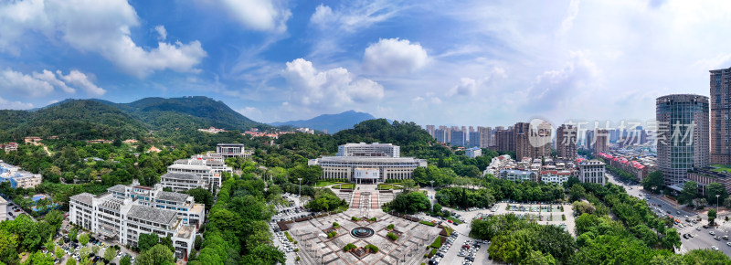 莆田市政府航拍全景图