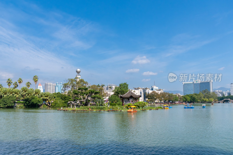 福州西湖公园秋景