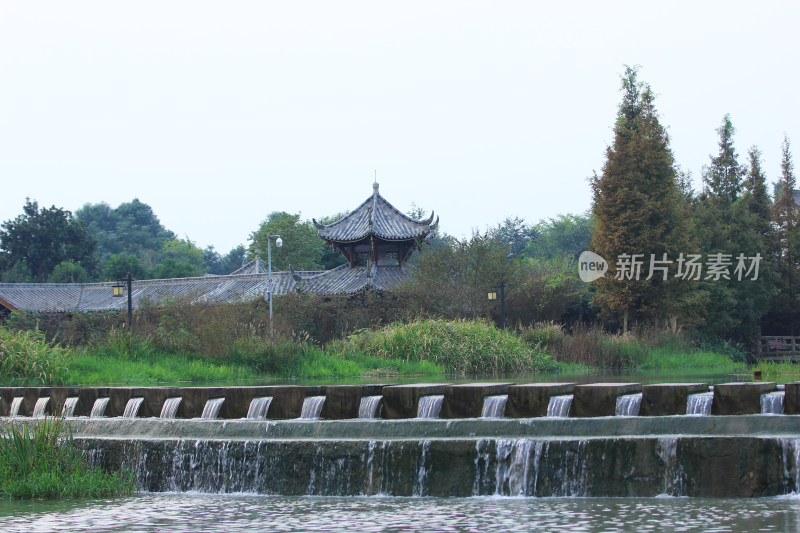 四川省成都市温江区幸福田园旅游景区风光