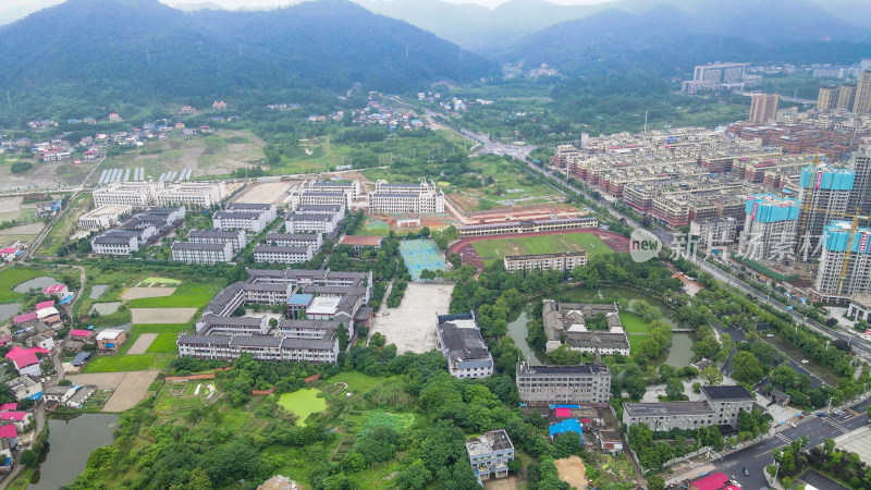 航拍湖南湘乡市东山书院4A景区