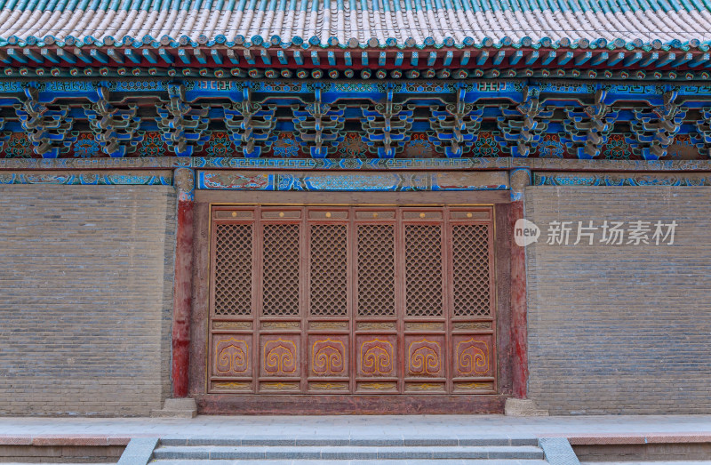 甘肃张掖大佛寺中式传统古建筑