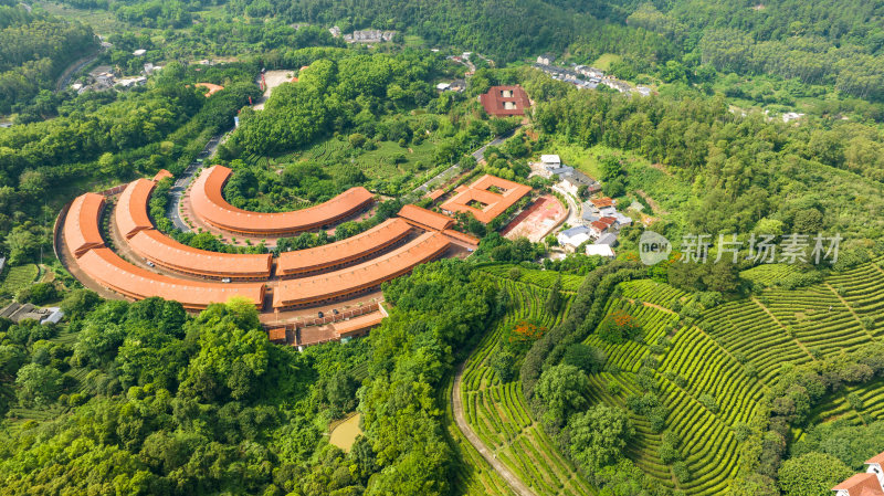 广东省梅州市雁南飞景区航拍晨曦