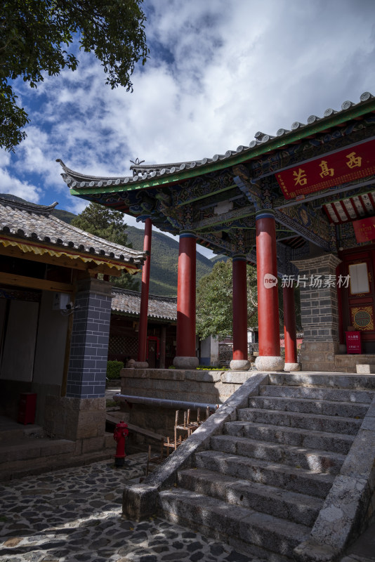 丽江的寺庙建筑