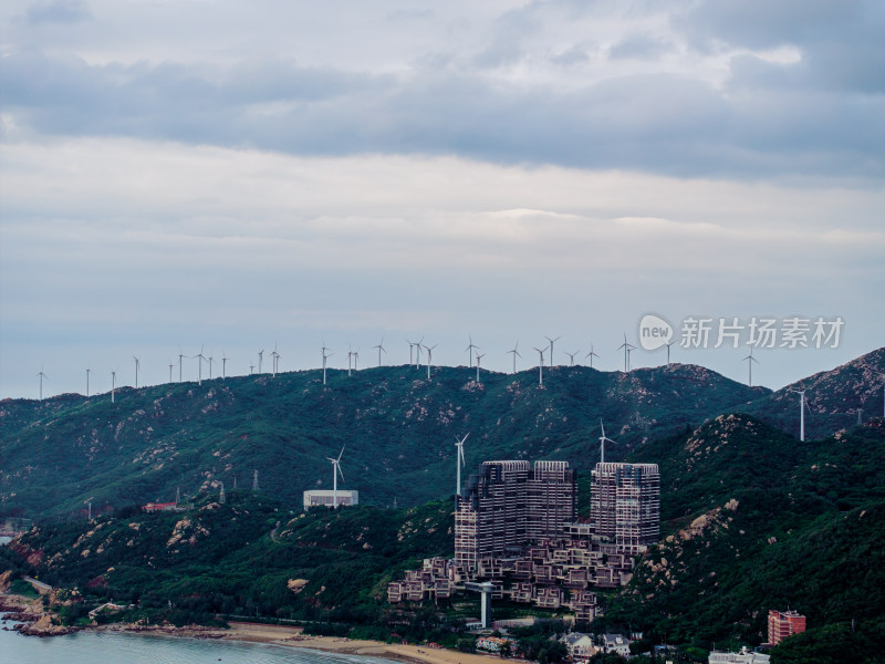 航拍夏季白天广东汕头南澳岛自然风光