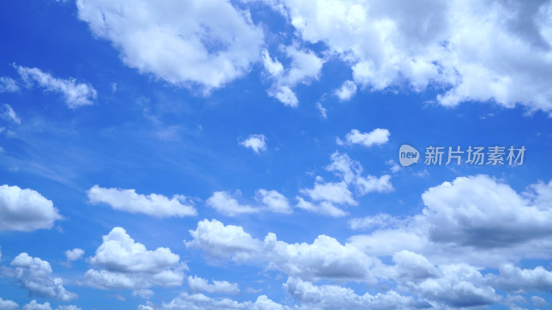 唯美蓝天白云延时天空云朵照片夏天晴朗天空