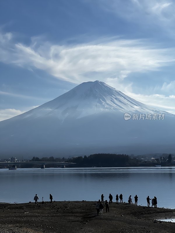 远眺日本富士山