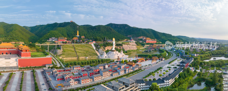 洛阳旅游灵山寺风景区全景图