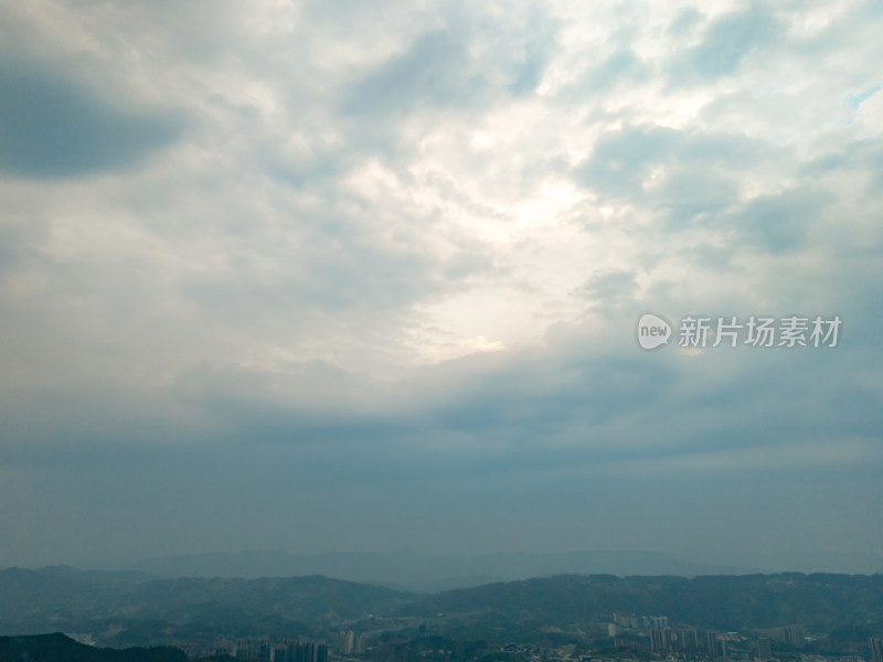 达州天空风景航拍图