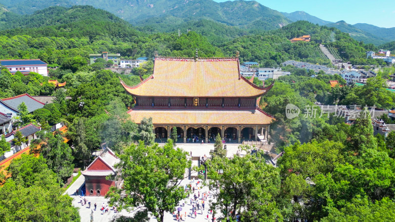 航拍湖南衡阳南岳大庙5A景区