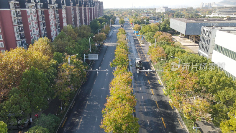 航拍江苏南京交通大道