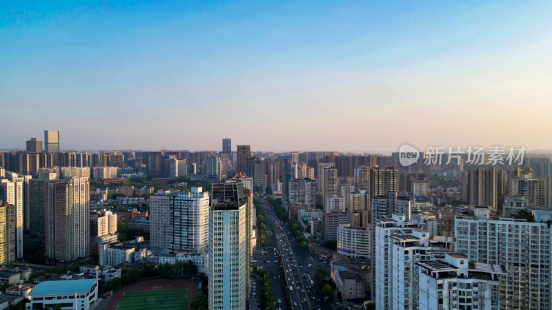 湖南长沙城市建设航拍