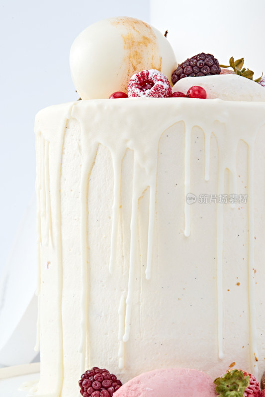 鲜果法式高级奶油慕斯生日婚礼蛋糕