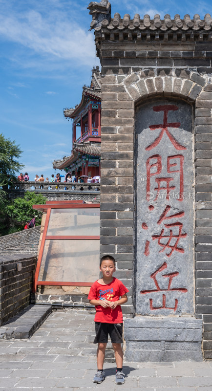 河北山海关老龙头明长城自然建筑景点景观