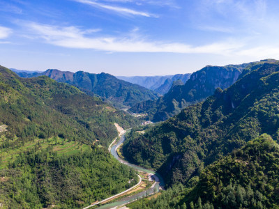 祖国大海好河山青山绿水风景航拍