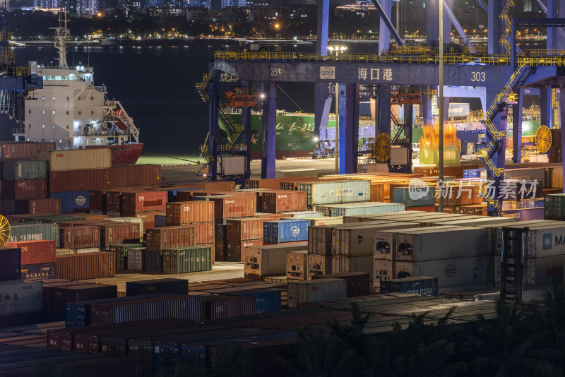 海南自贸港海口港集装箱