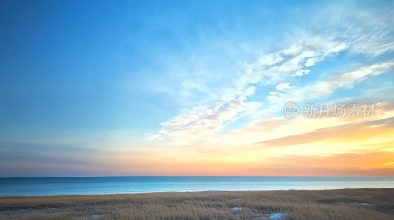 唯美夕阳下的海边日落自然风景电脑壁纸