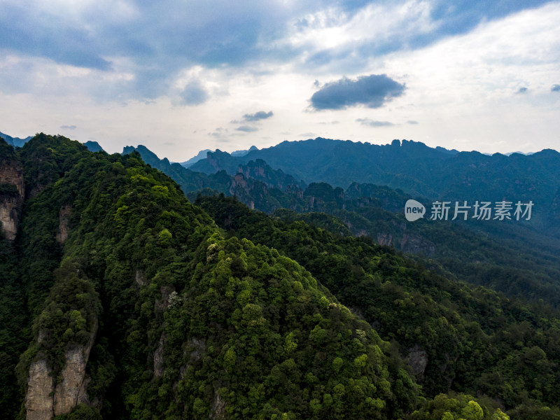 祖国壮丽山河湖南张家界风光航拍摄影图