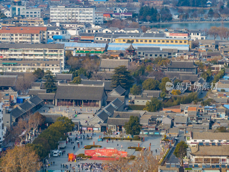 江苏省淮安市地标建筑淮安府署航拍