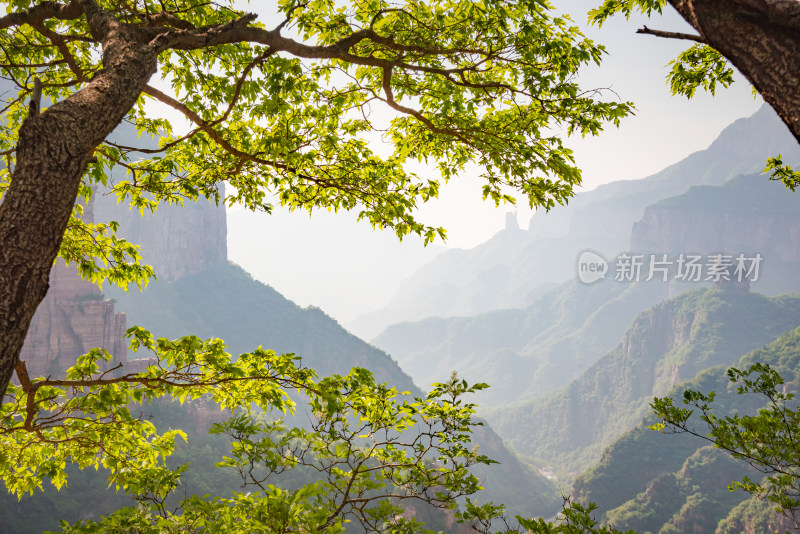 太行山八里沟山川自然风景