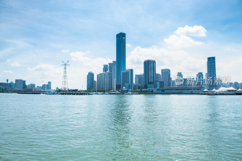 厦门城市建筑风光 双子塔 鼓浪屿 城市风光