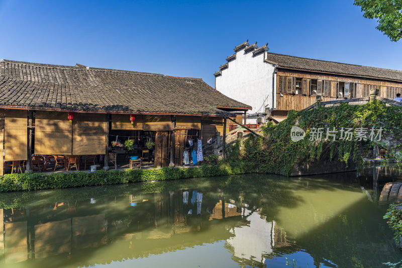 绍兴安昌古镇江南水乡风景