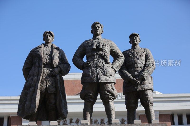 陕甘边革命根据地照金纪念馆英雄雕像