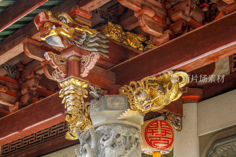 潮州开元古寺古建筑特写