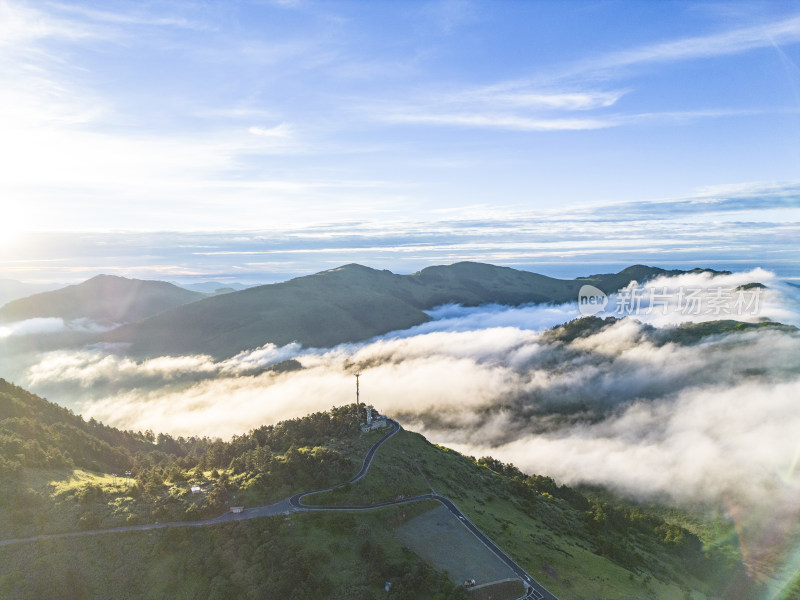 大自然高山云海湖北神农顶景区