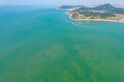 大海海岛蓝色海洋航拍摄影图