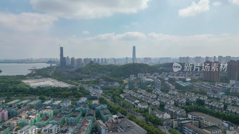 航拍江苏镇江城市建设镇江大景