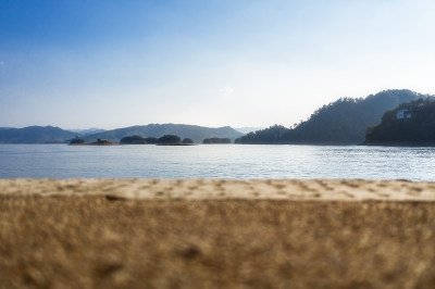 低视角拍摄杭州千岛湖景区