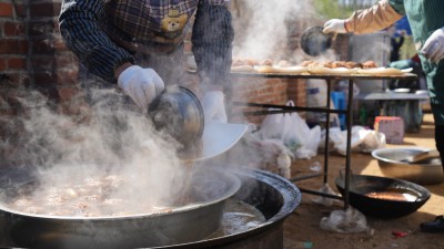 农村宴席 大席 铁锅炖