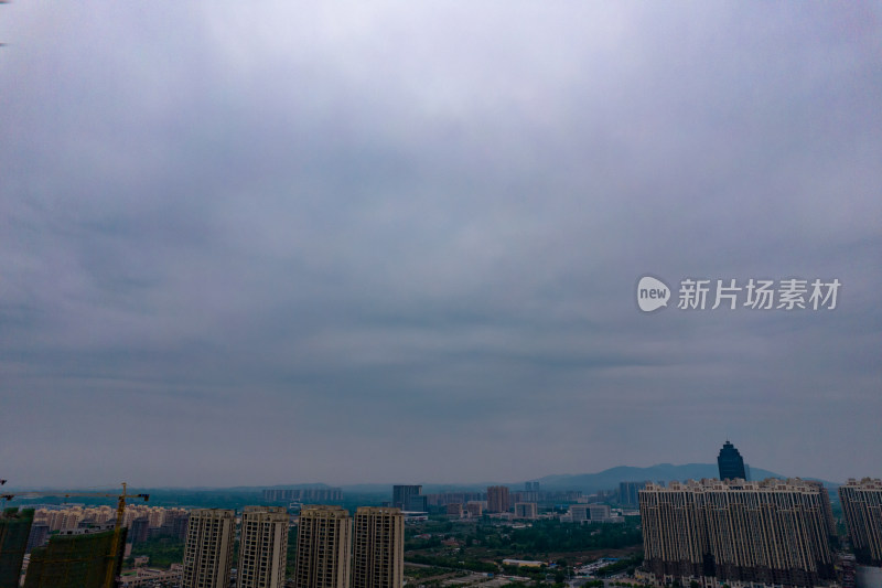 湖北荆州城市建设航拍图