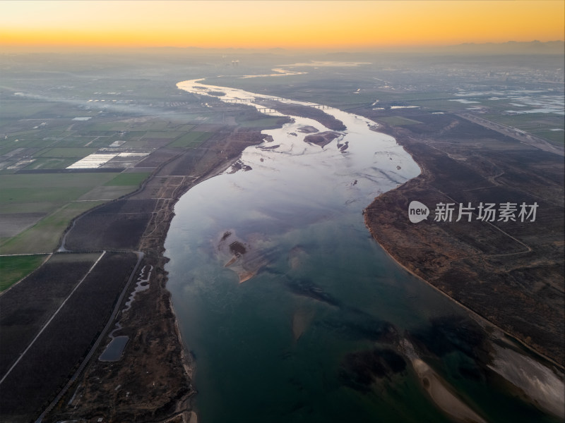 中国江河母亲河黄河生态湿地环境